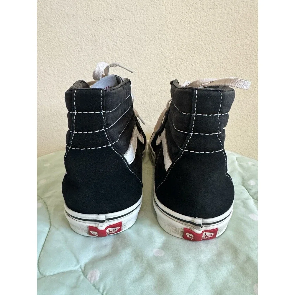 Vans Sk8-Hi Black/White High Top Lace-Up Sneakers Mens size 10